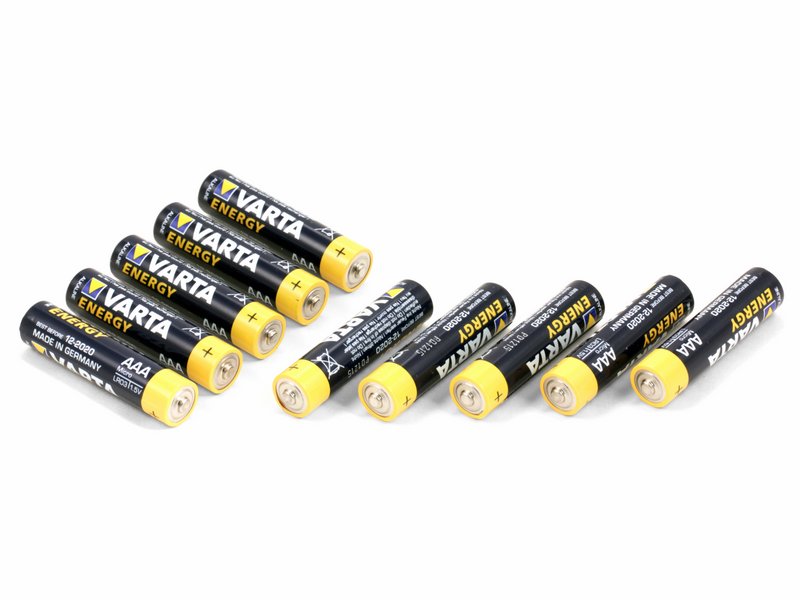 Батарейки мизинчиковые VARTA LR03 (AAA) Energy, 1.5V (10 шт) акриловая светодиодная фигура оленёнок 30х14х35 см 4 5 в 3 батарейки aa не входят в комплект 40 светодиодов neon night
