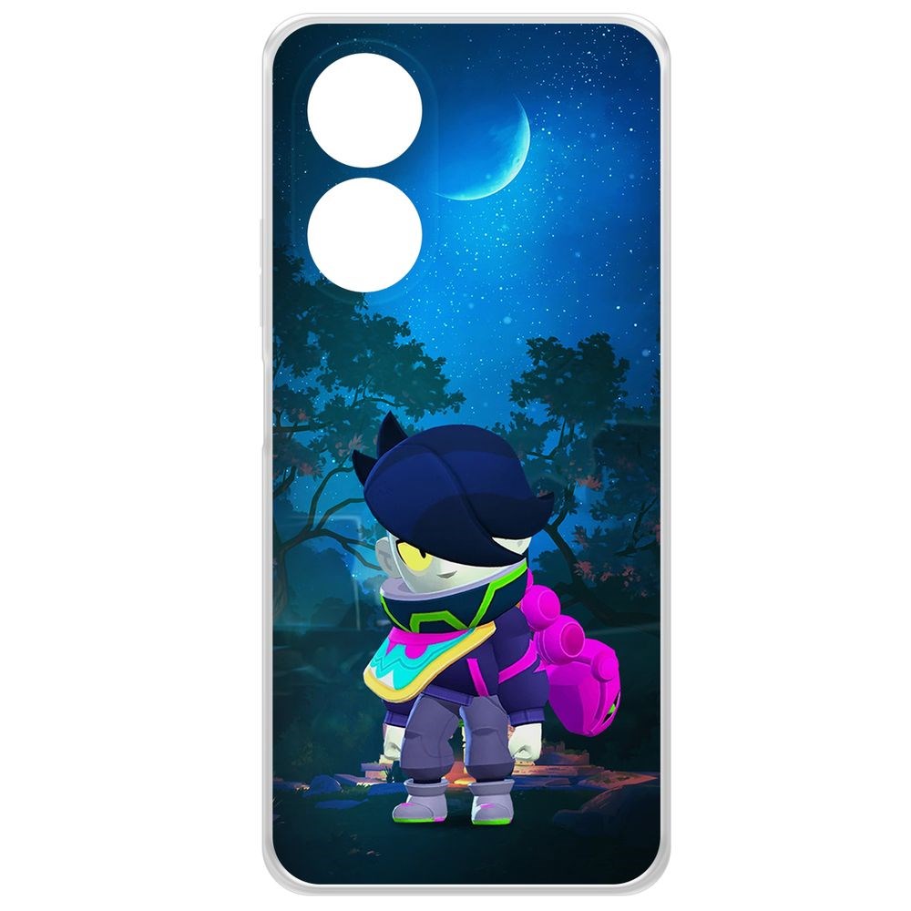 

Чехол-накладка Krutoff Clear Case Brawl Stars-Орочи Эдгар для Oppo A58 4G, Прозрачный