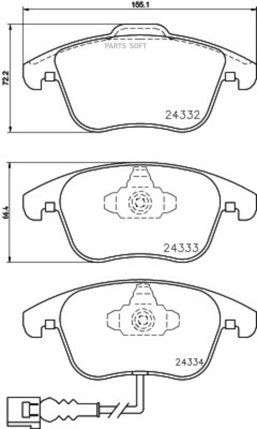 

Колодки Тормозные Дисковые Seat Alhambra (710) HELLA арт. 8DB355014031