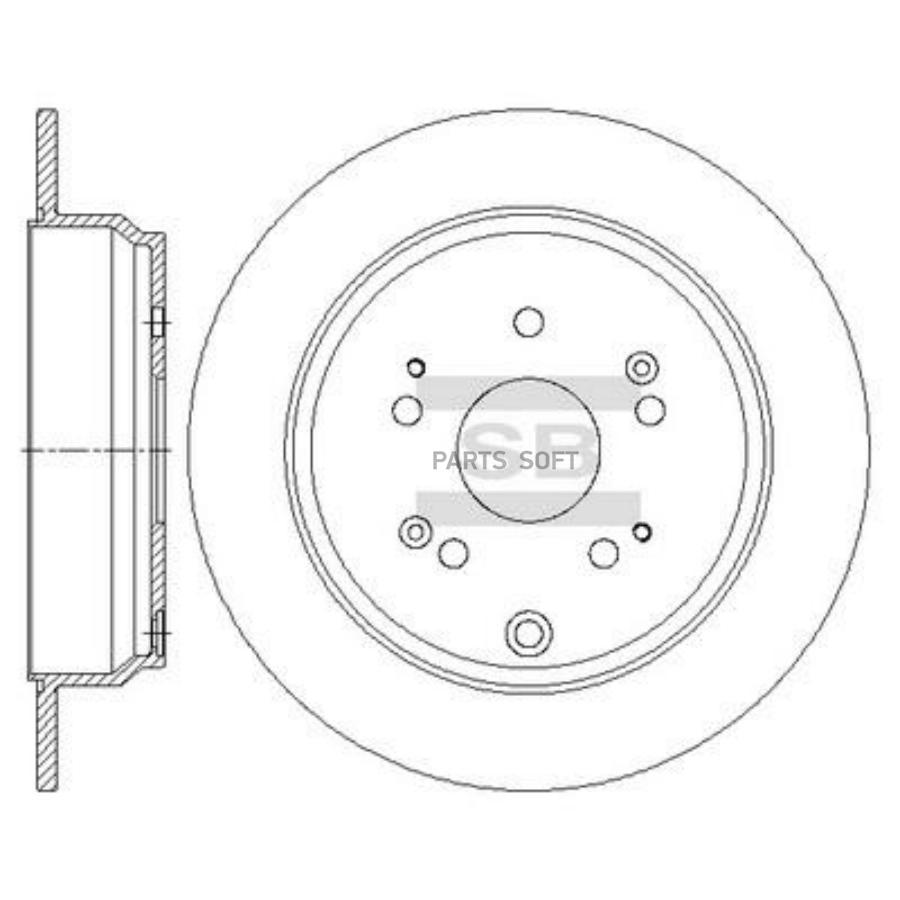 

Диск Тормозной Honda Cr-V 02- Задний D 305Мм. Sangsin brake арт. SD4119