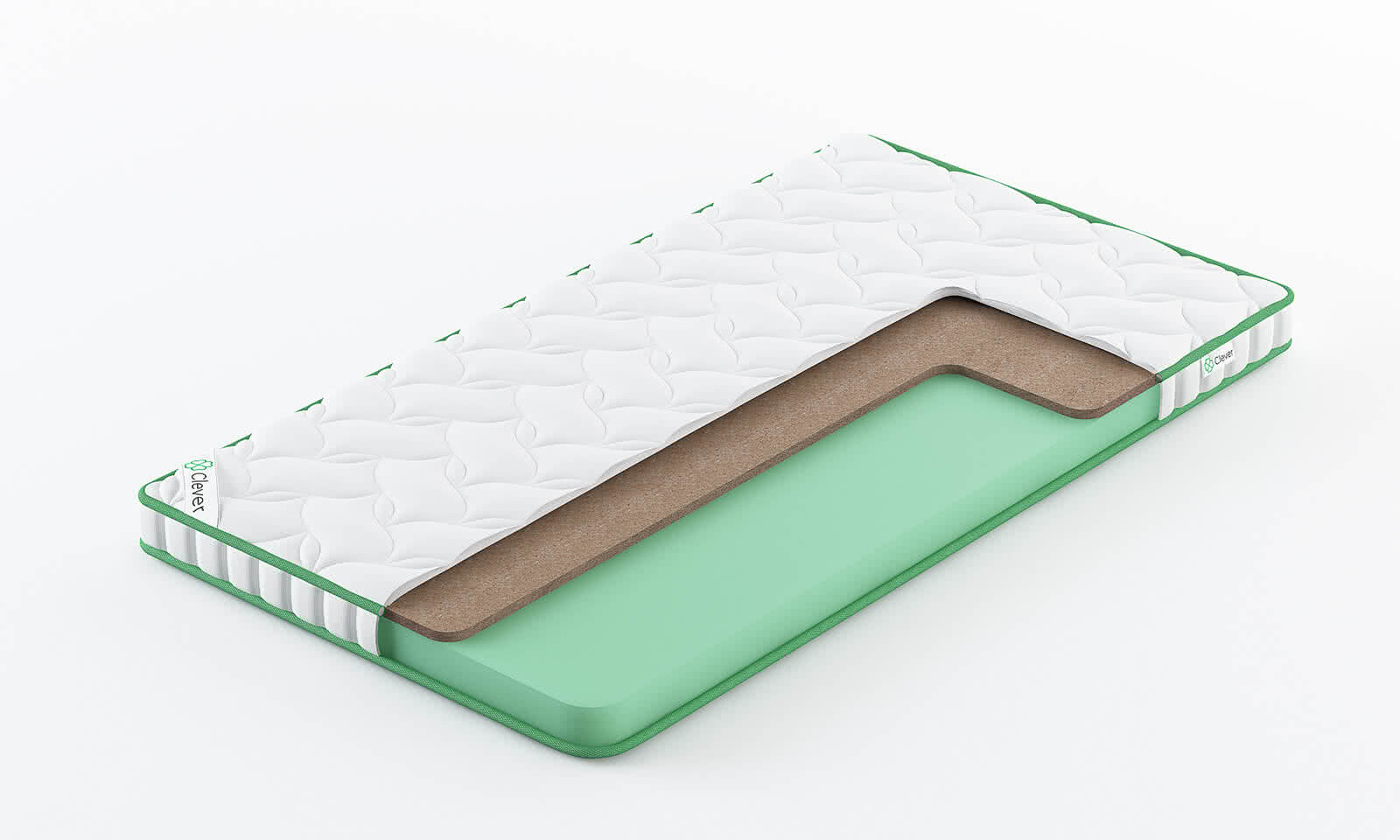 

Матрас Clever Solid Lite 205x210, Белый, CLEVER SOLID LITE