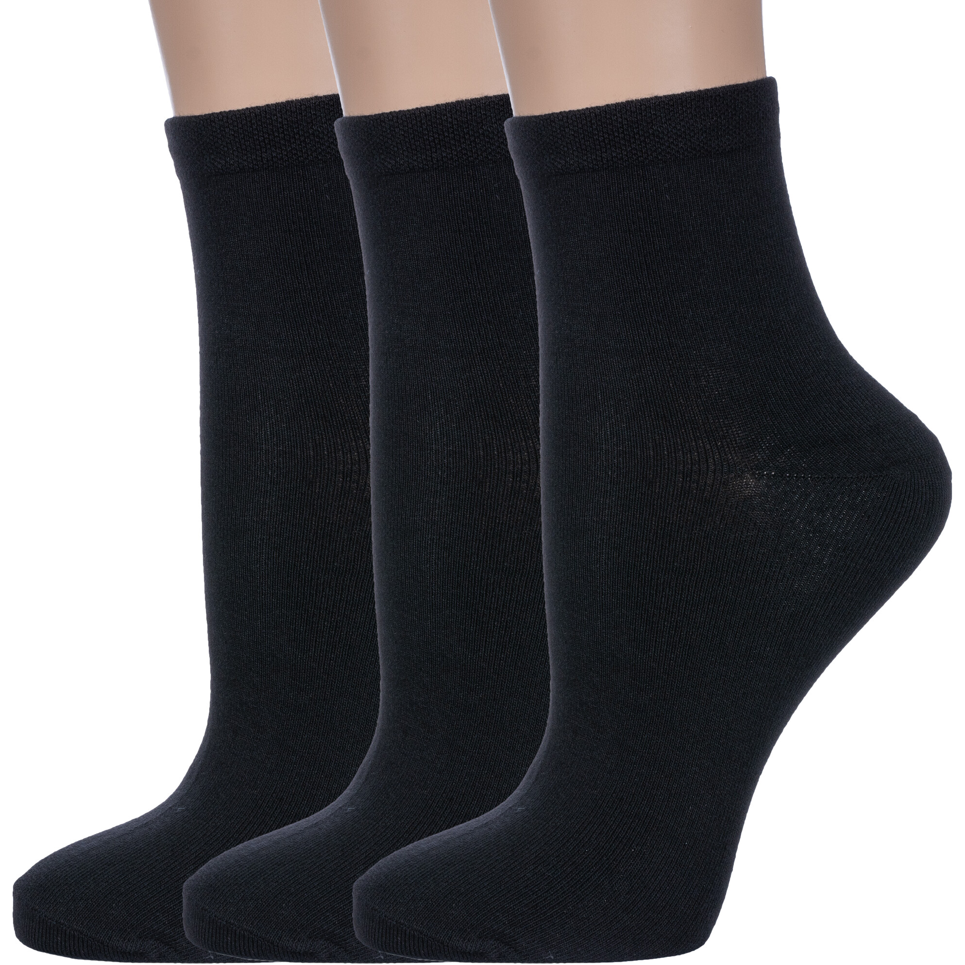 Комплект носков женских Красная Ветка 3-С-1233 черных 23-25, 3 пары