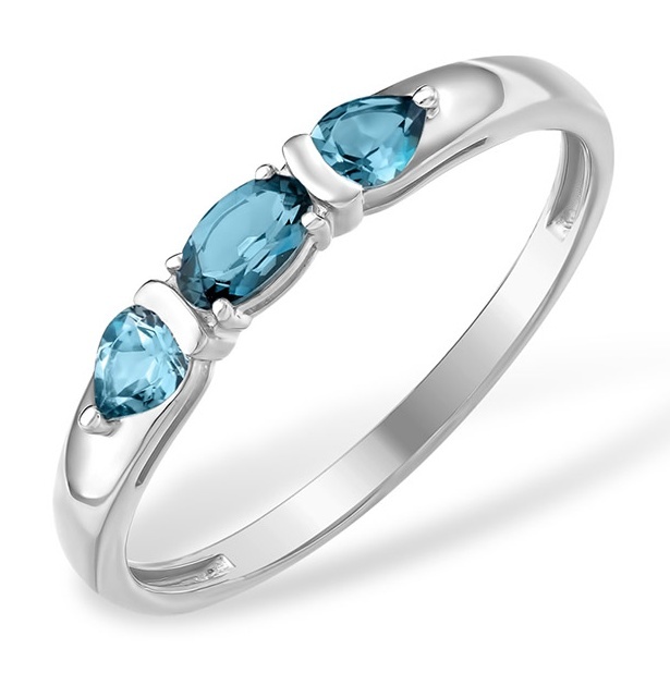 

Кольцо из серебра р.  Kari Jewelry 222568, топаз, 222568