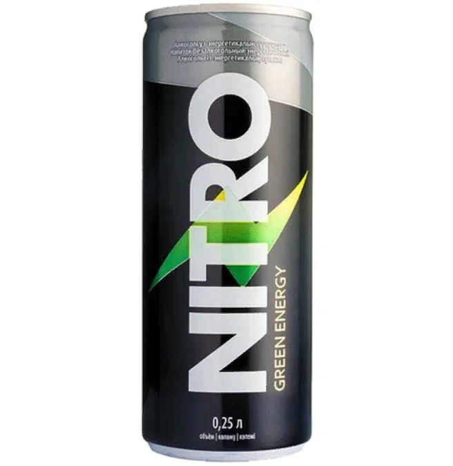 NITRO NITRO, Энергетический напиток, 0,25л (Green Energy)
