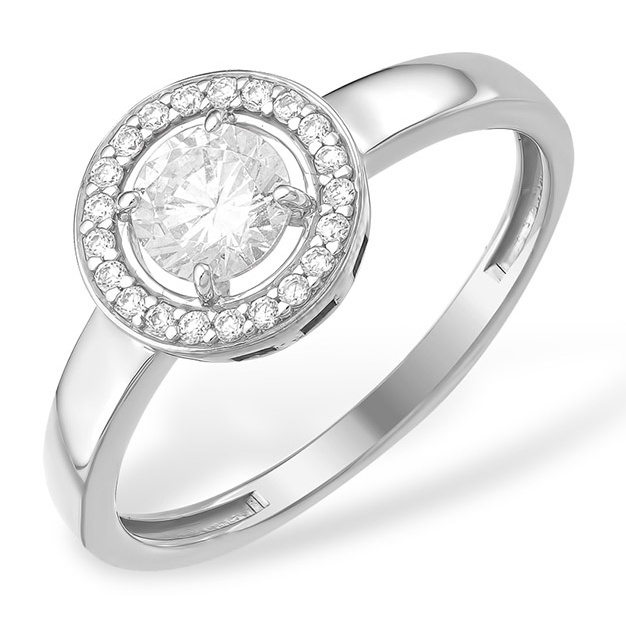 

Кольцо из серебра р.  Kari Jewelry 222566, фианит, 222566