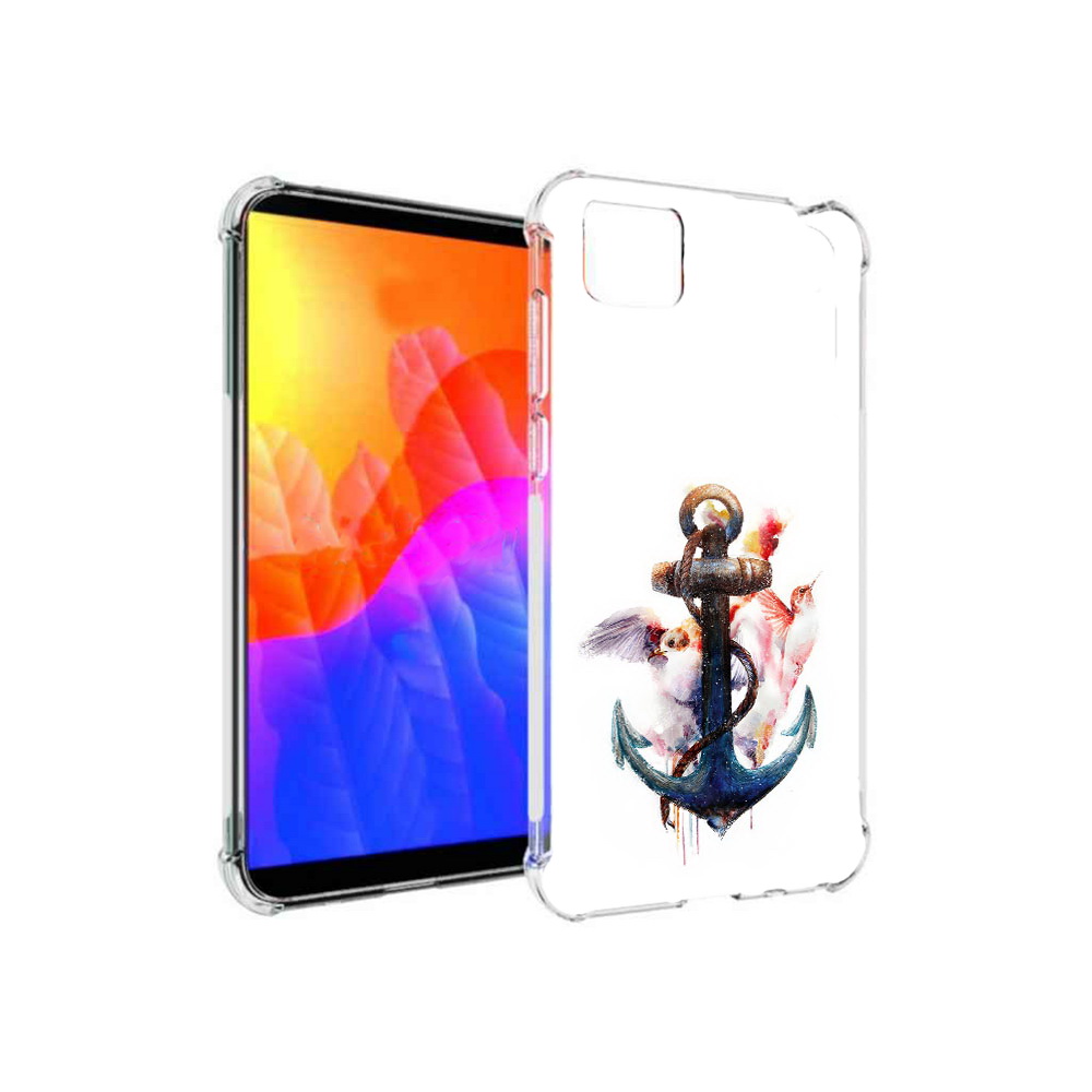 

Чехол MyPads якорь с птицами для Honor 9S (DUA-LX9), Прозрачный, Tocco