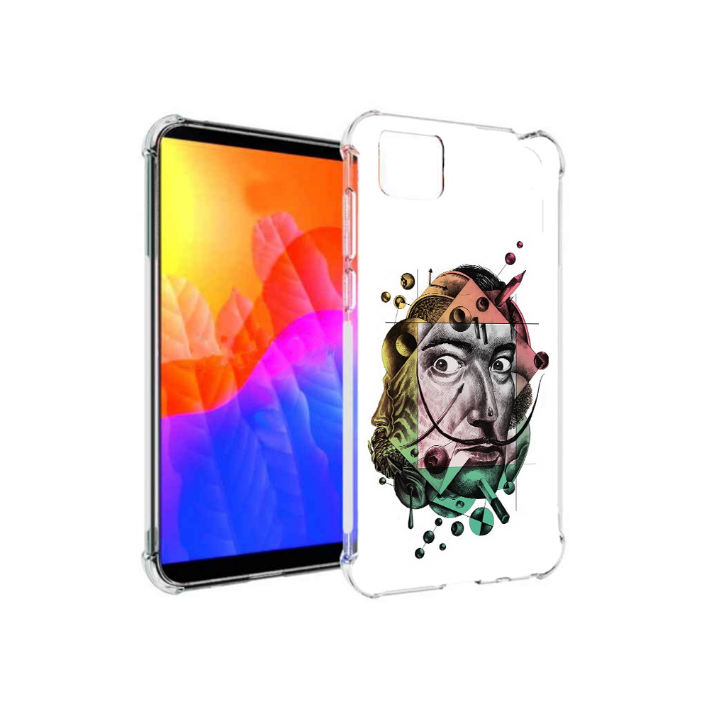 

Чехол MyPads разноцветное лицо абстракция для Honor 9S, Прозрачный, Tocco