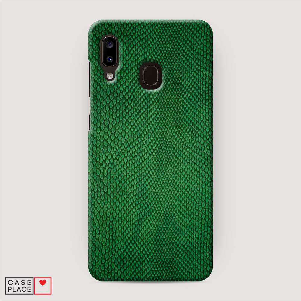 

Пластиковый чехол "Изумрудная змея" на Samsung Galaxy A30, 27520-2