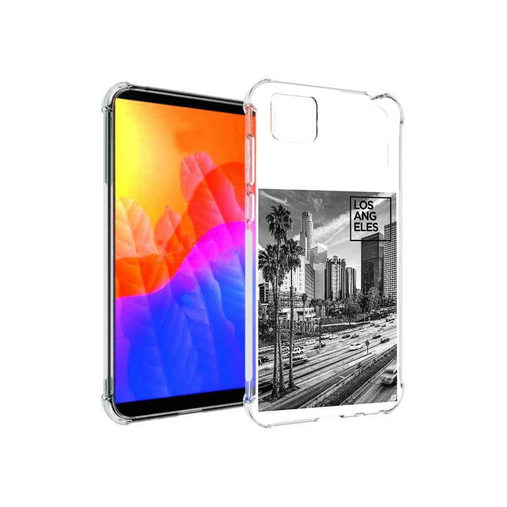 

Чехол MyPads черно белый лос анджелес для Honor 9S, Прозрачный, Tocco