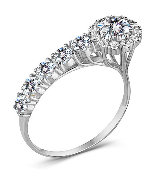 

Кольцо из серебра р.  Kari Jewelry 205379, фианит, 205379