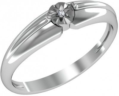 

Кольцо из серебра с бриллиантом р. 16,5 ПРИВОЛЖСКИЙ ЮВЕЛИР 281851-BR, 281851-BR