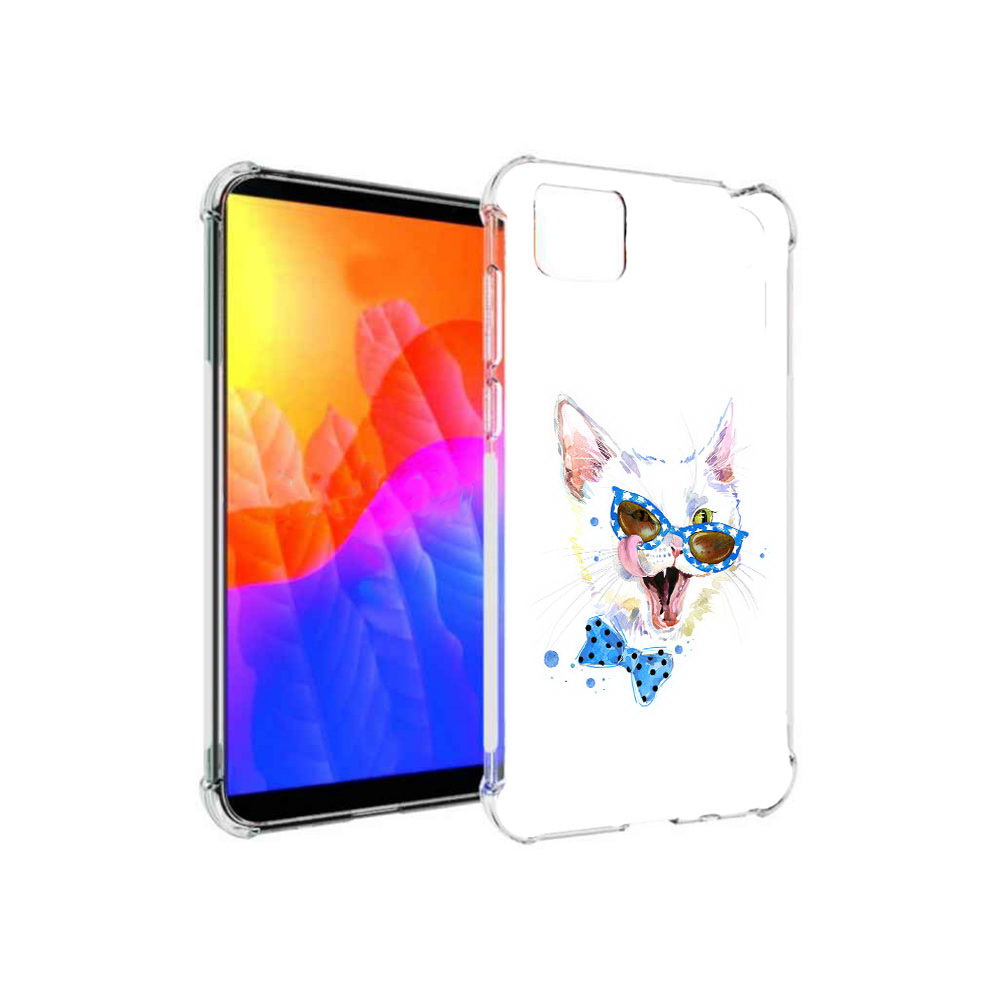 

Чехол MyPads белый кот для Honor 9S (DUA-LX9), Прозрачный, Tocco