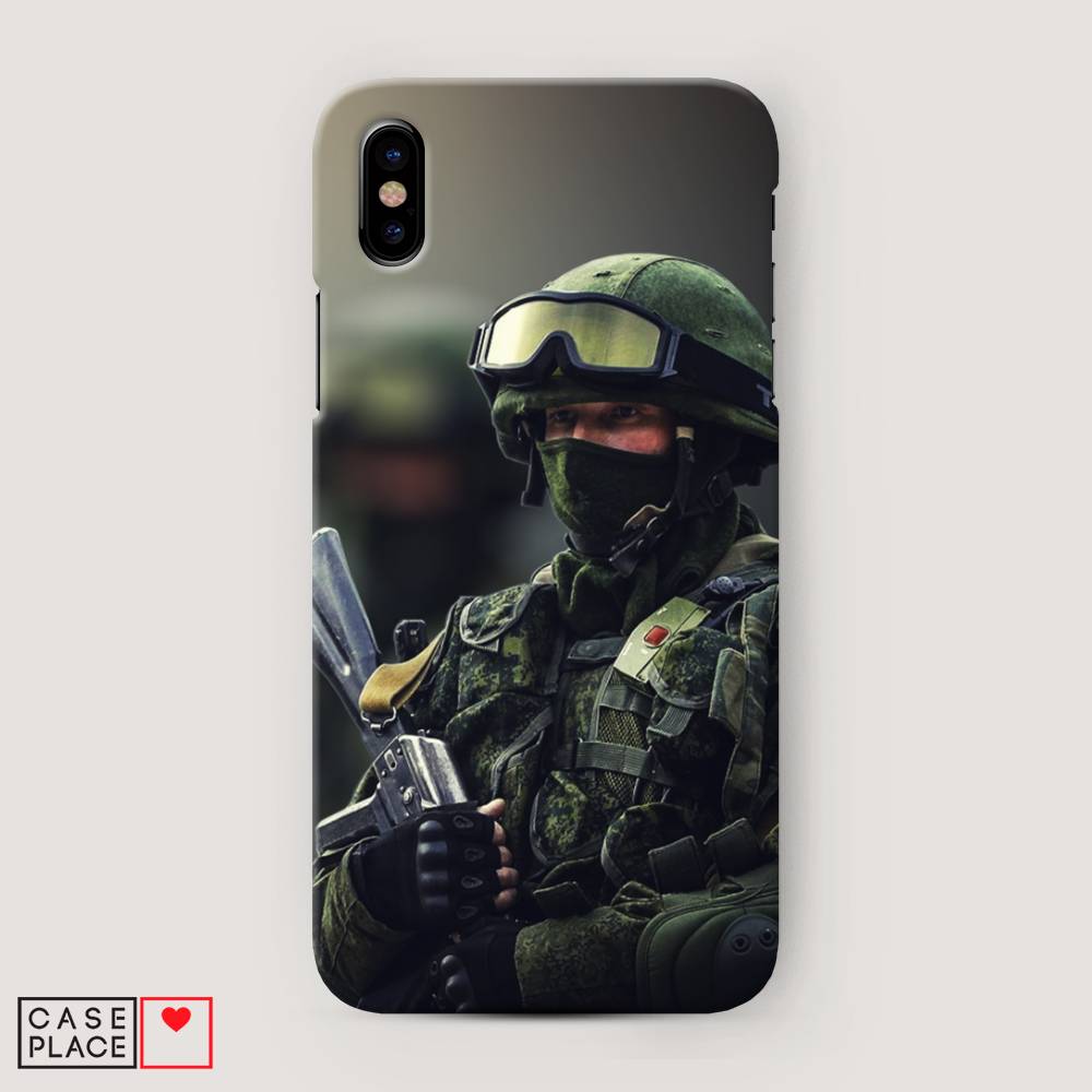 

Пластиковый чехол "Солдат" на Apple iPhone XS Max (10S Max), 11920-4