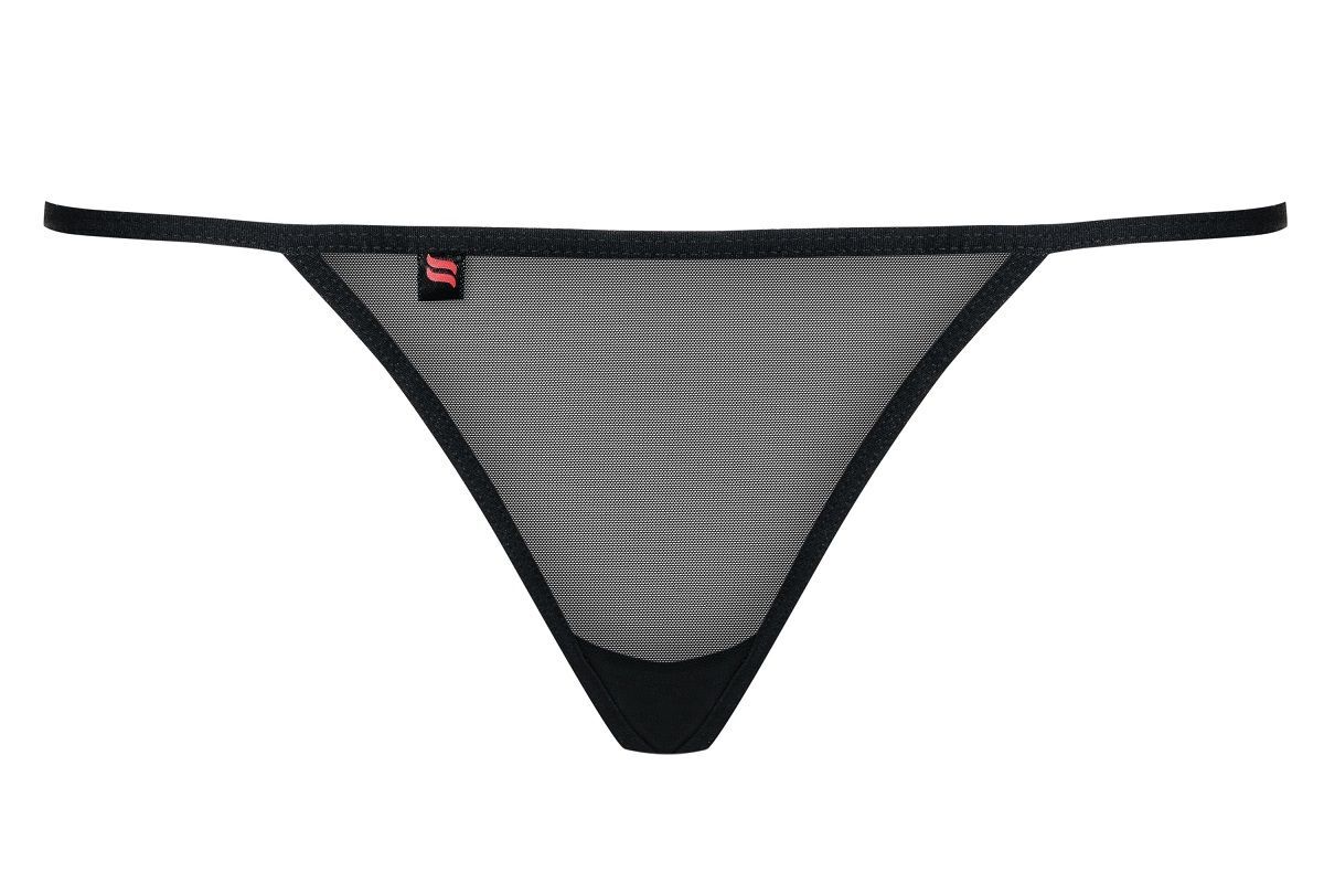 фото Трусы женские obsessive luiza thong черные l-xl