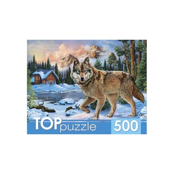 

Пазлы Toppuzzle Зимний волк, 500 элементов ХТП500-6814