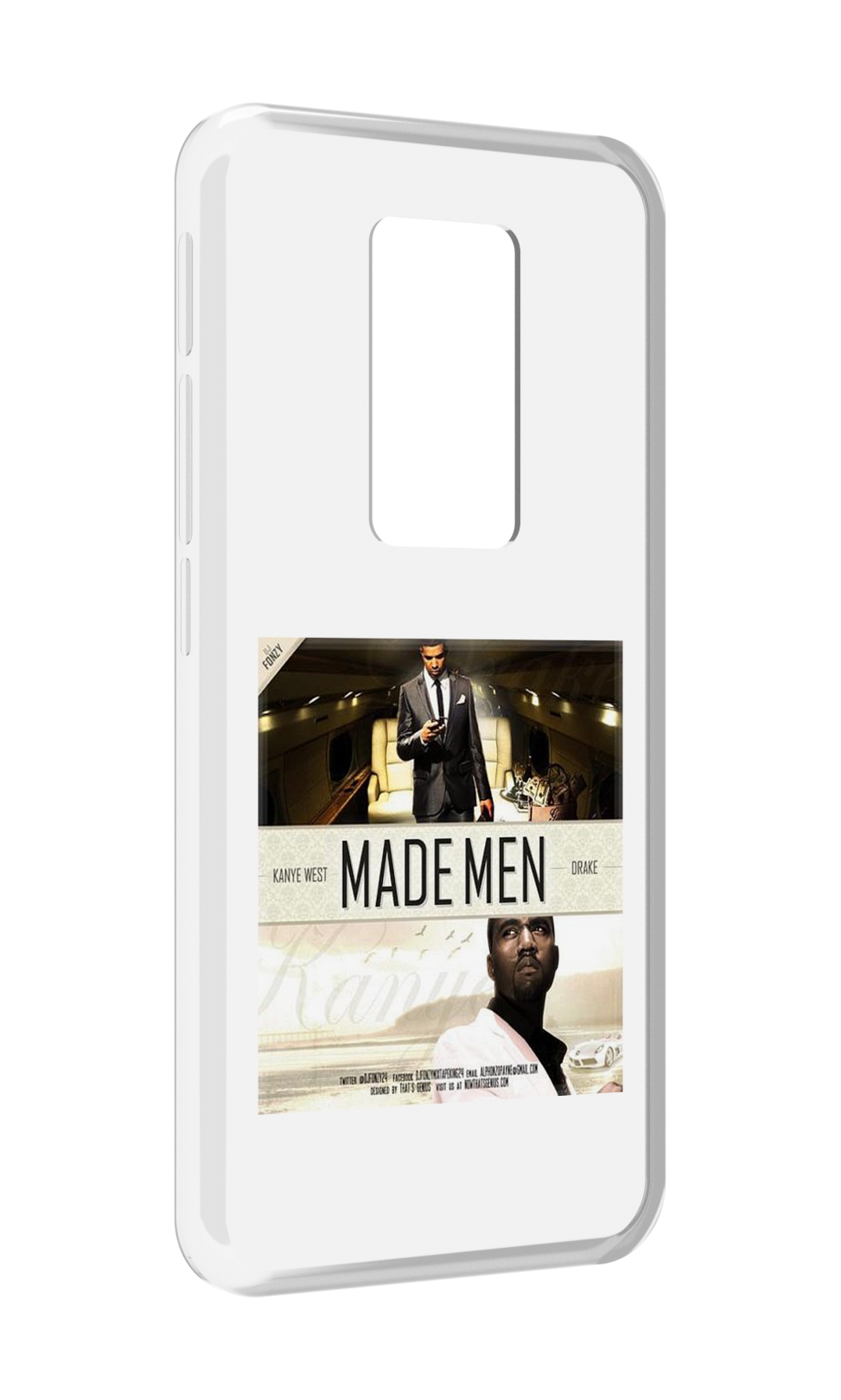 

Чехол MyPads Kanye West & Drake - Made Men для Motorola Defy 2021, Прозрачный, Tocco