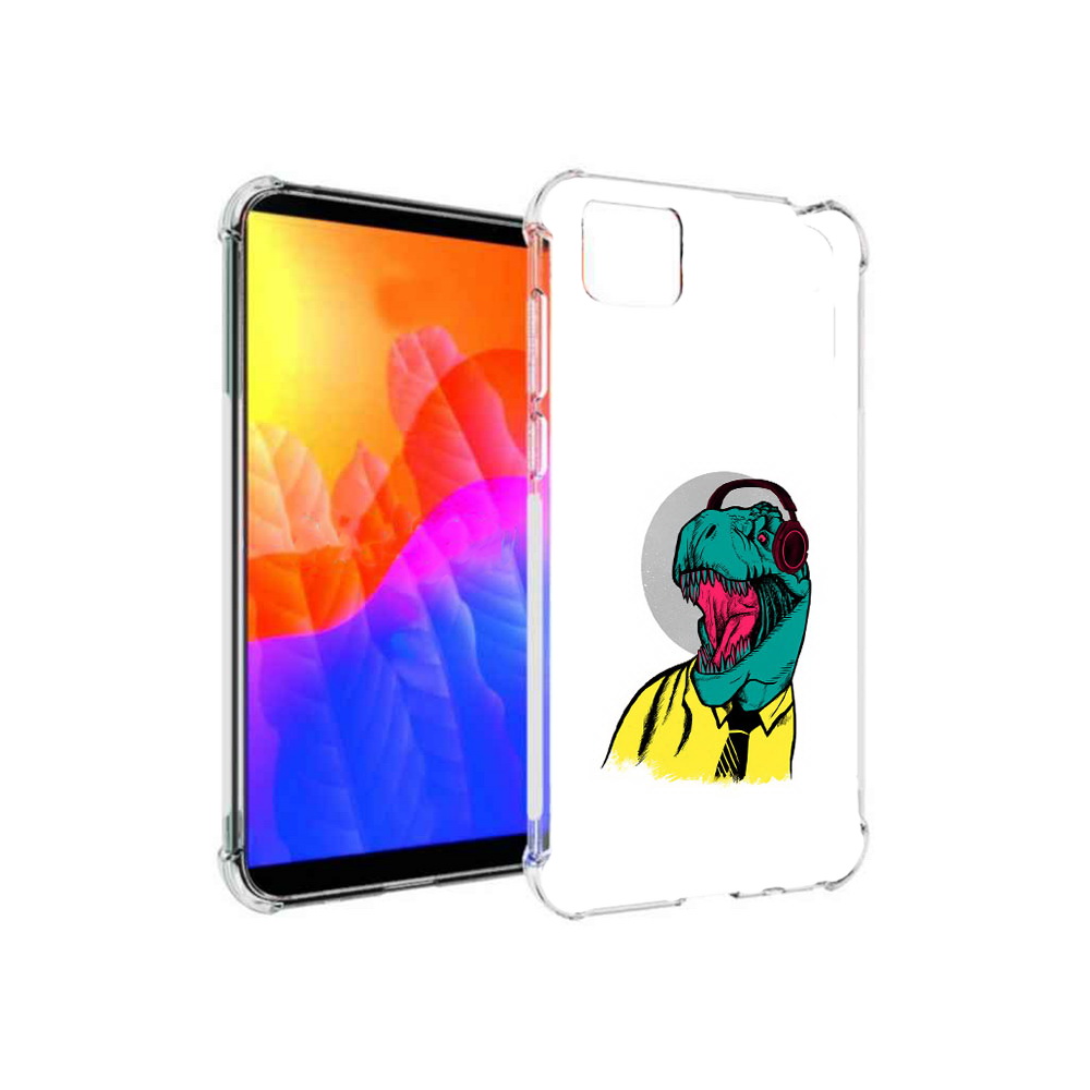 

Чехол MyPads дино для Honor 9S (DUA-LX9), Прозрачный, Tocco