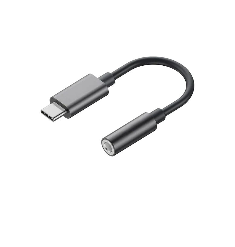 

Переходник USB Type-C-Jack 3.5 мм для наушников черный, USB Type-C-Jack 3.5