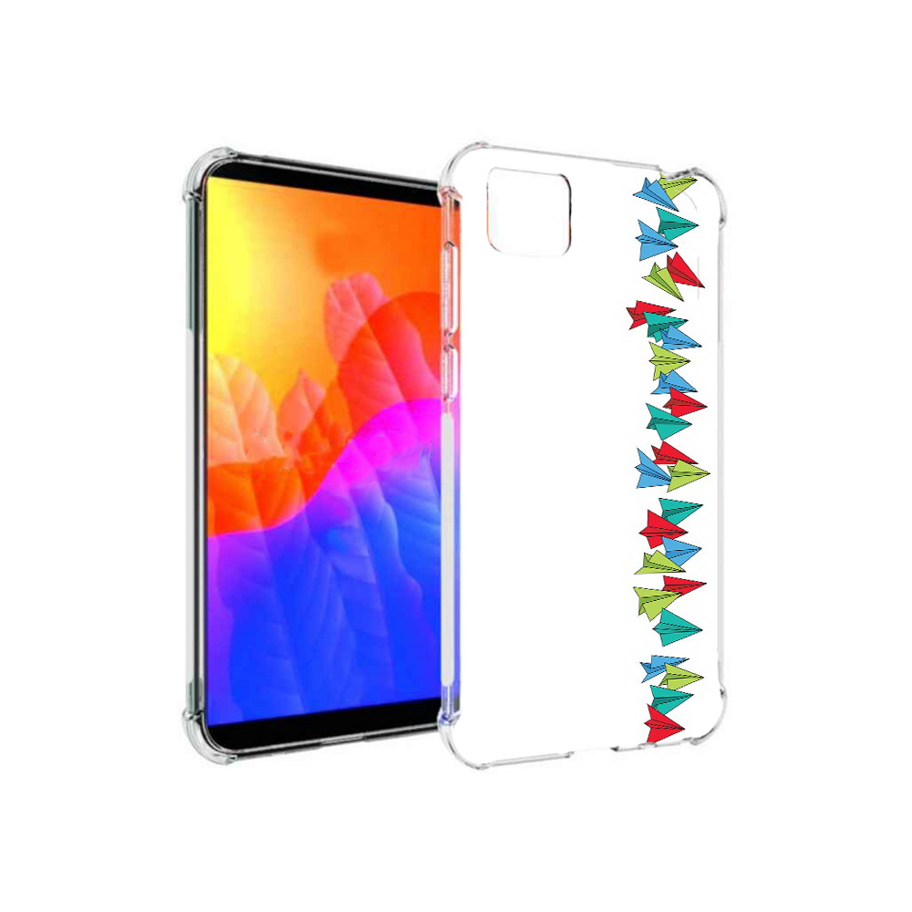 

Чехол MyPads самолетики из листочков для Honor 9S, Прозрачный, Tocco