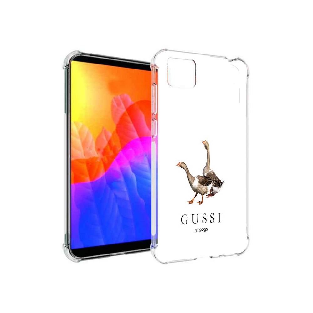 

Чехол MyPads Гусси бренд для Honor 9S (DUA-LX9), Прозрачный, Tocco