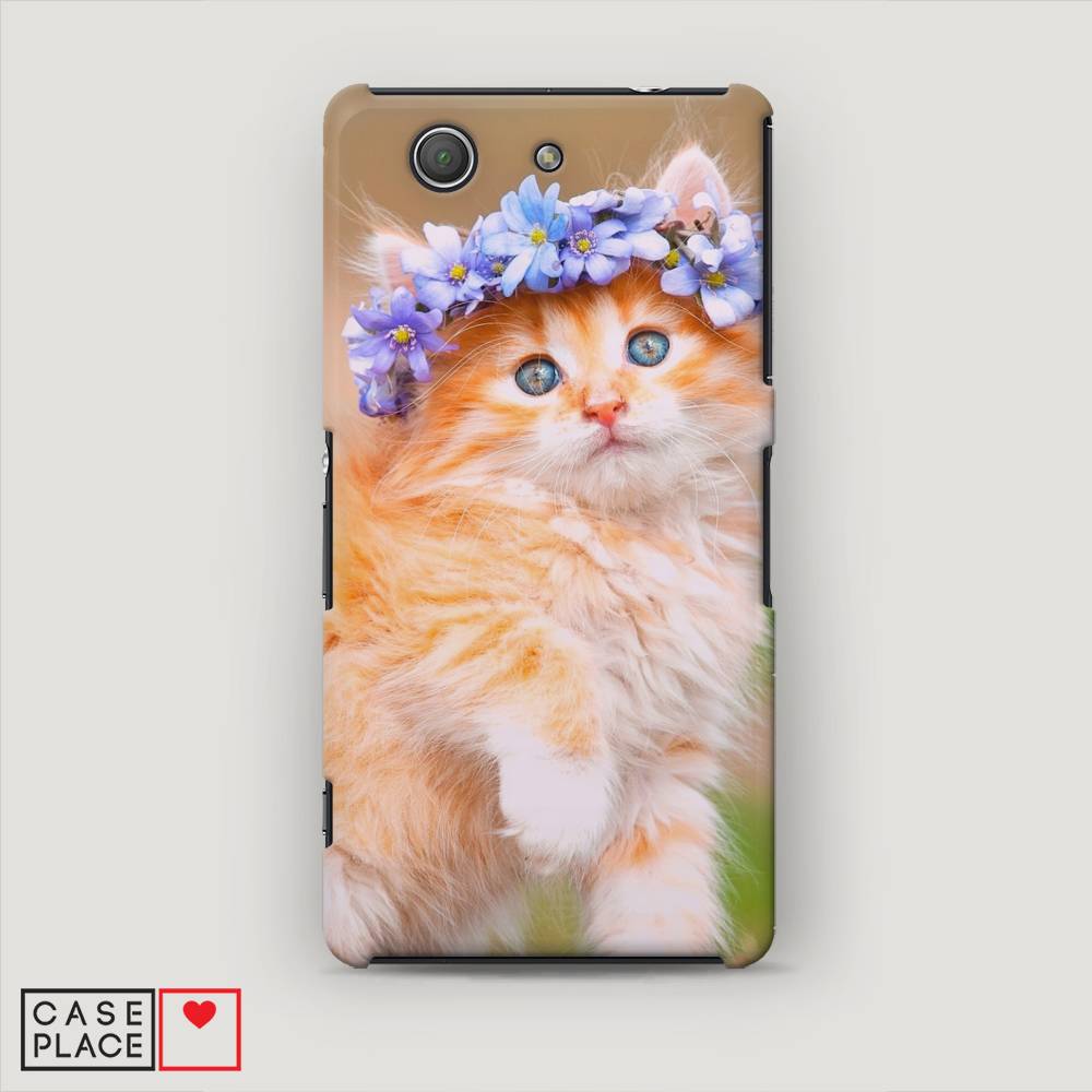 

Пластиковый чехол "Рыжий кот в венке" на Sony Xperia Z3 compact, 52020-1