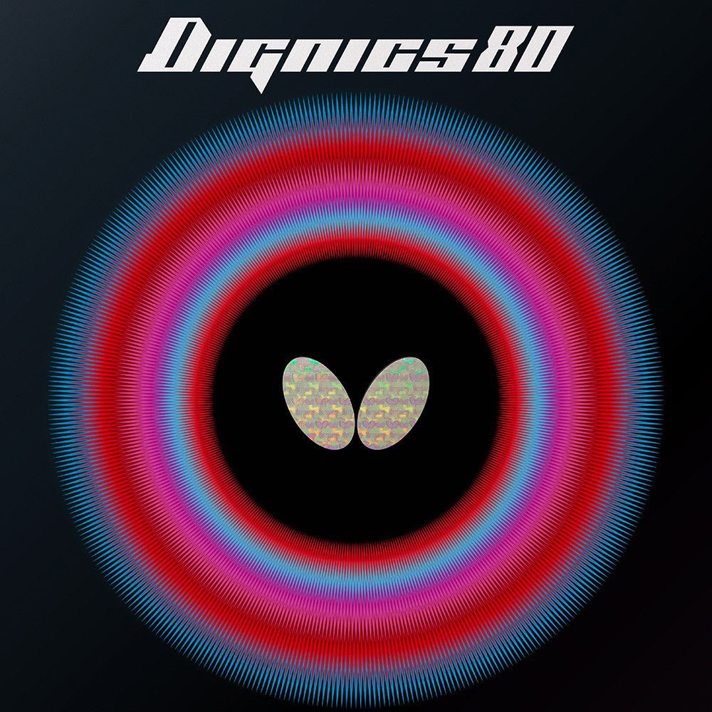 Накладка BUTTERFLY Dignics 80, красная, 2.1