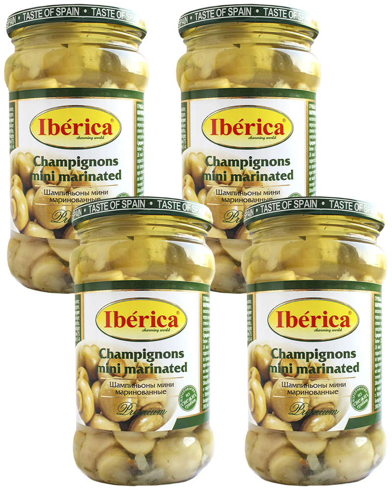 

Шампиньоны Iberica Мини Маринованные 370 мл - 4 шт