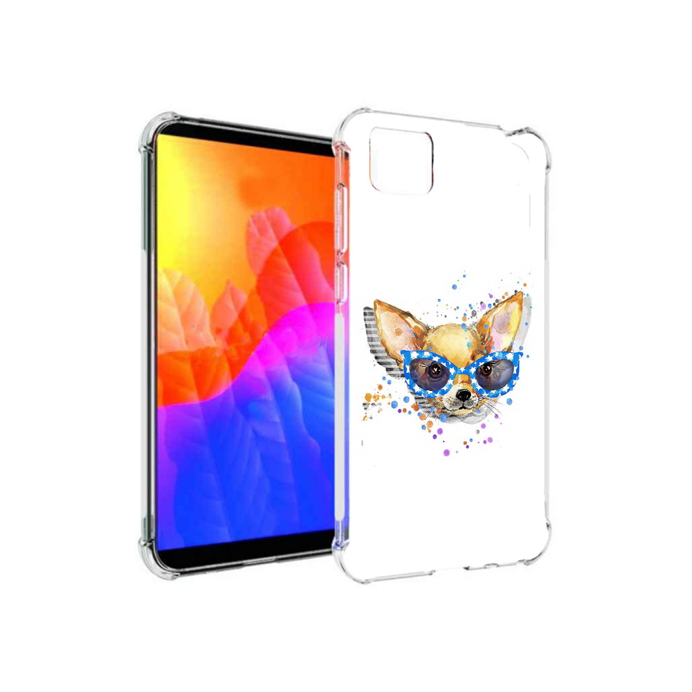 

Чехол MyPads чихуа-хуа в очках для Honor 9S (DUA-LX9), Прозрачный, Tocco