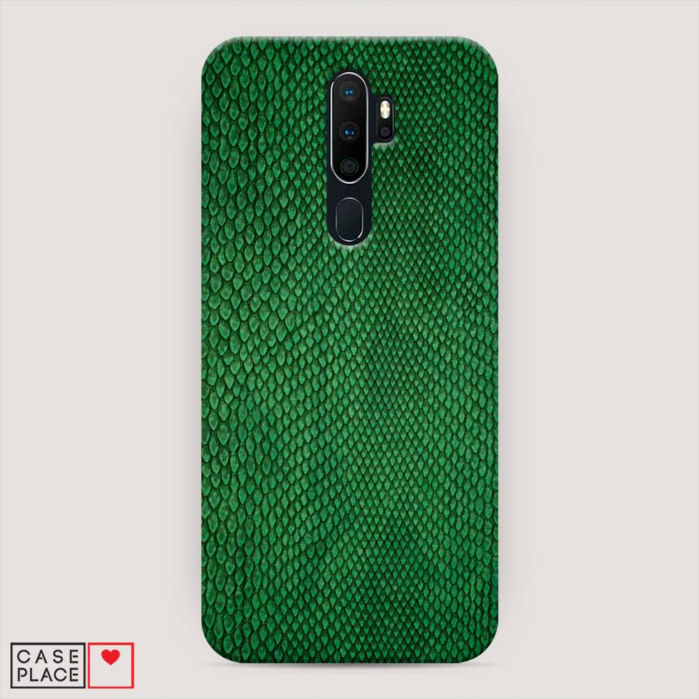 

Пластиковый чехол "Изумрудная змея" на Oppo A5 (2020), 251320-2