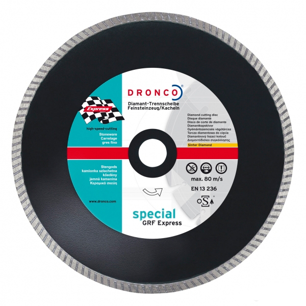 Алмазный диск Special Express GRF 230x2,3x25,4 Dronco, арт. 4230517 алмазный диск dronco special express grf 180x2 3x22 23 арт 4180512