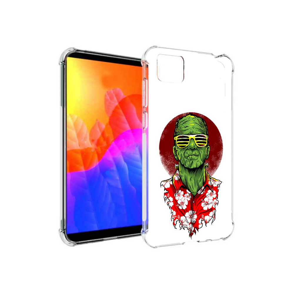 

Чехол MyPads крутой зеленый мужчина в очках для Honor 9S, Прозрачный, Tocco