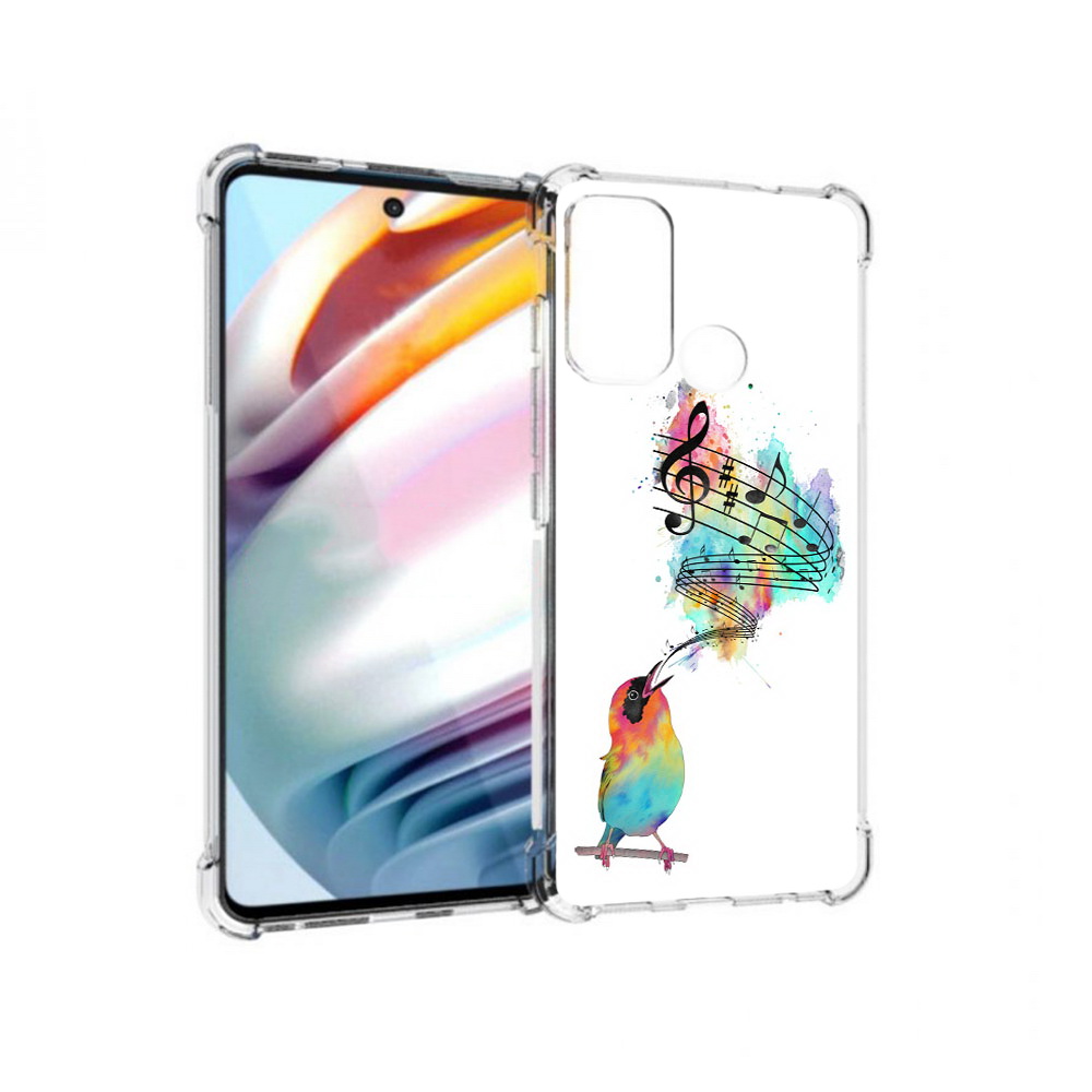 

Чехол MyPads Tocco для Motorola Moto G60 певчая птичка (PT227068.360.536), Прозрачный, Tocco