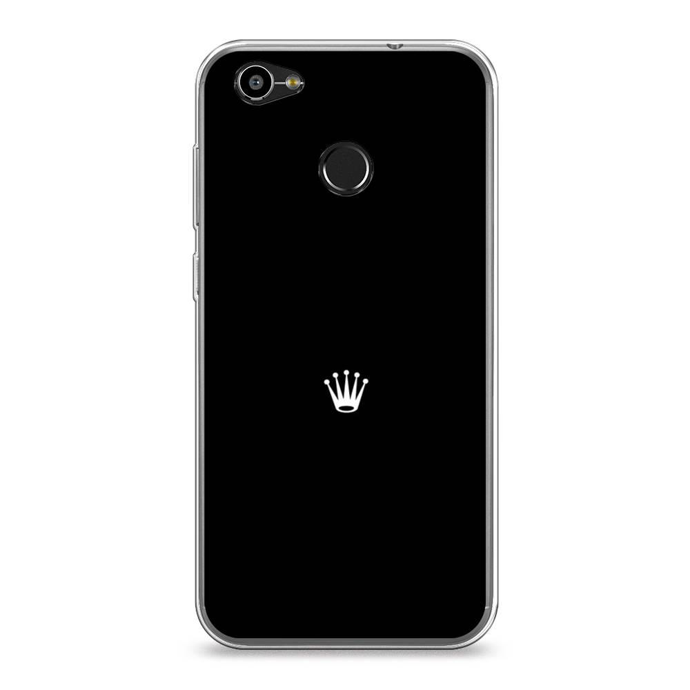 фото Чехол awog "белая корона на черном фоне" для zte blade a6