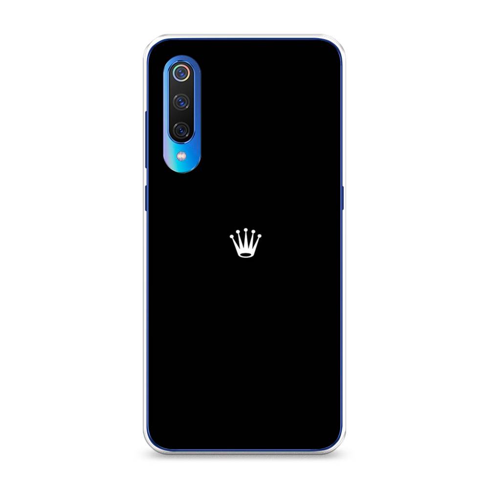 фото Чехол awog "белая корона на черном фоне" для xiaomi mi 9