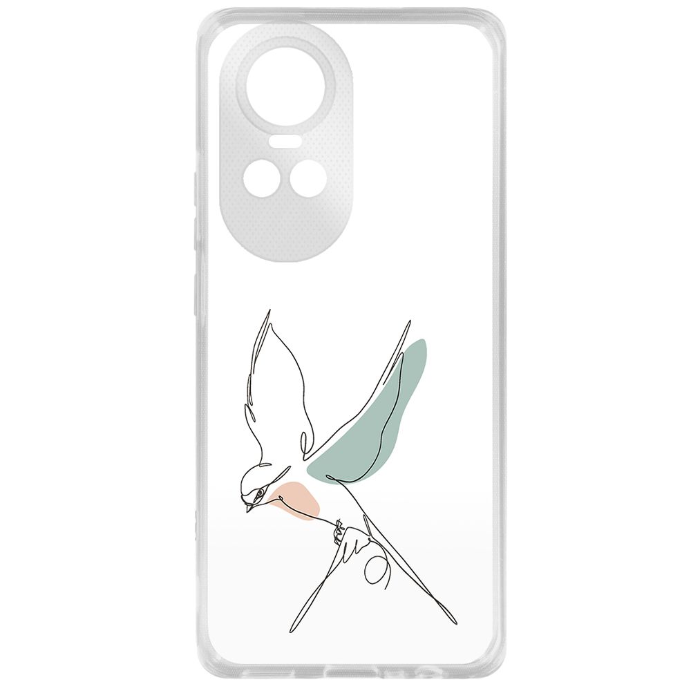 

Чехол-накладка Krutoff Clear Case Полет для Oppo Reno10 Pro 5G, Прозрачный