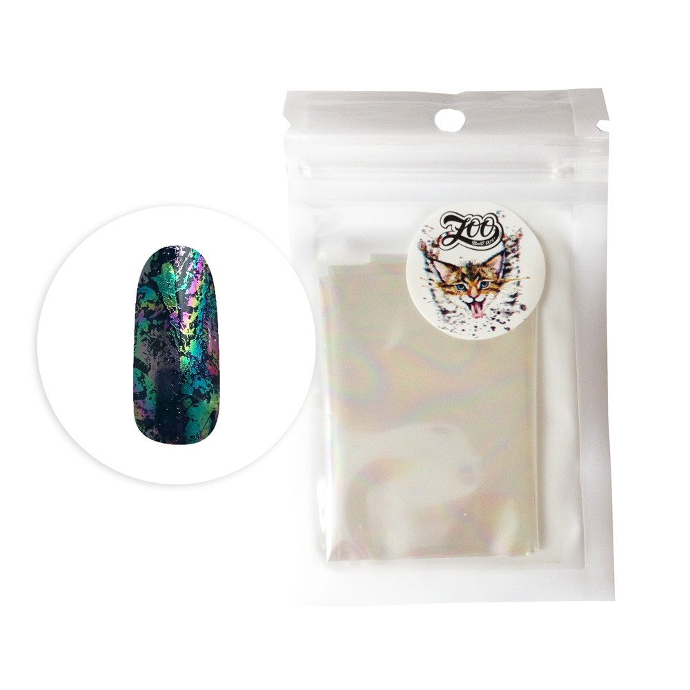 

Фольга переводная Северное сияние №1164 Zoo Nail Art 4*50 см, Разноцветный