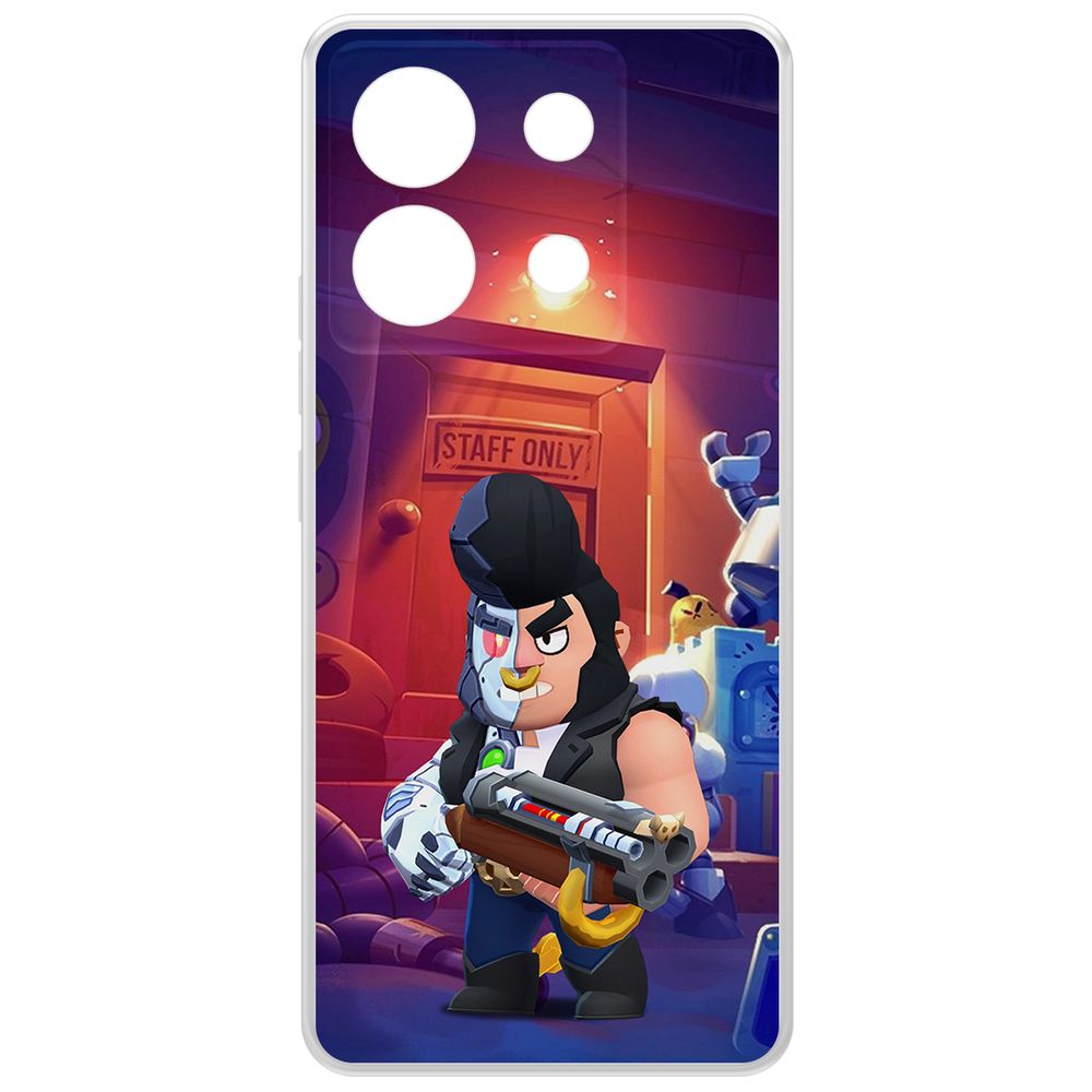 

Чехол-накладка Krutoff Clear Case Brawl Stars-Б-800 для Xiaomi Redmi Note 13 Pro 5G, Прозрачный