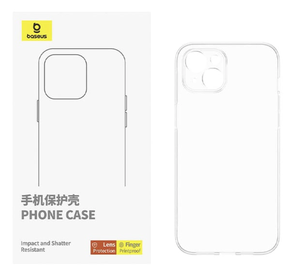 Чехол для iPhone 15 Pro Baseus Simple Series II Phone Case + защита объектива