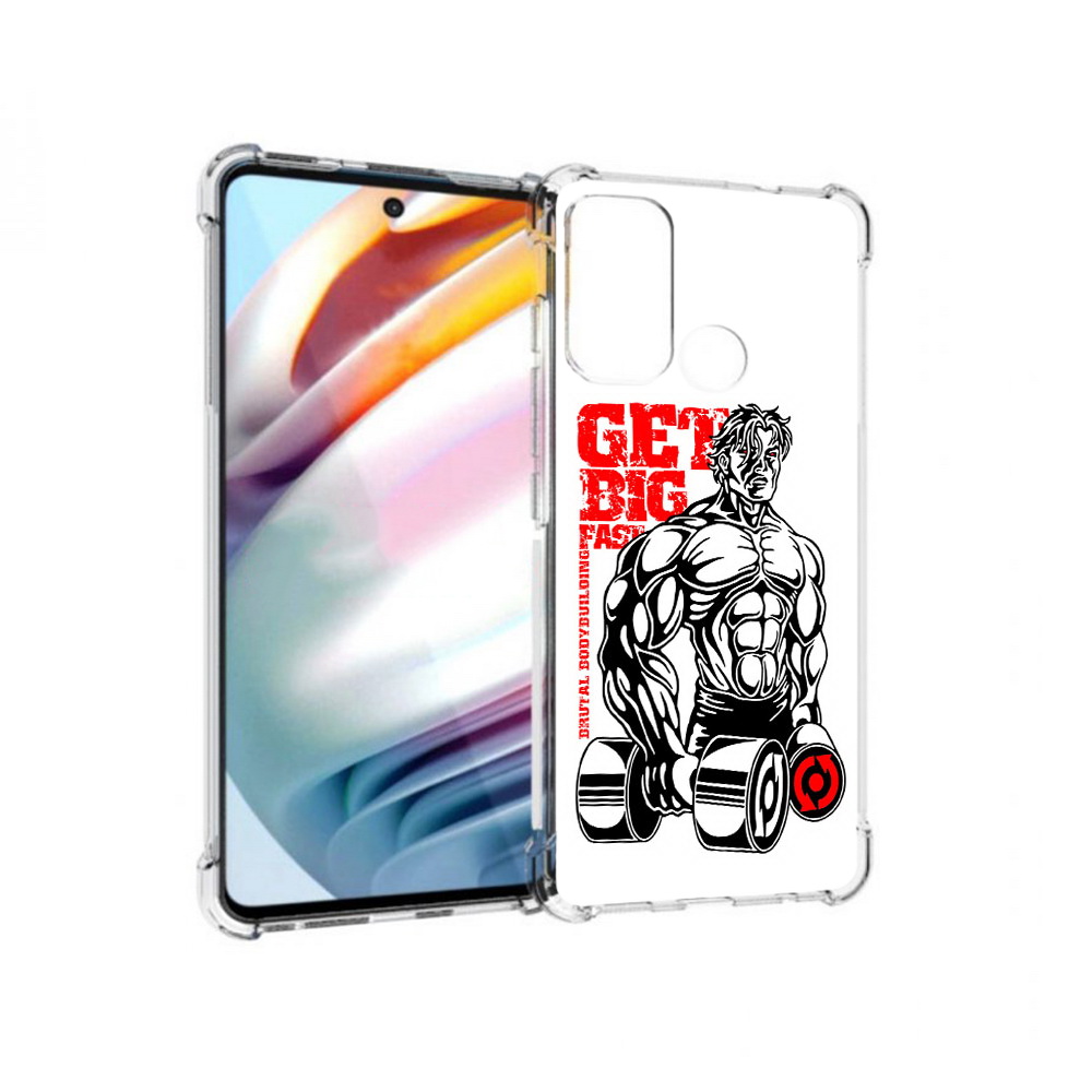 

Чехол MyPads Tocco для Motorola Moto G60 накаченное тело (PT227068.360.495), Прозрачный, Tocco