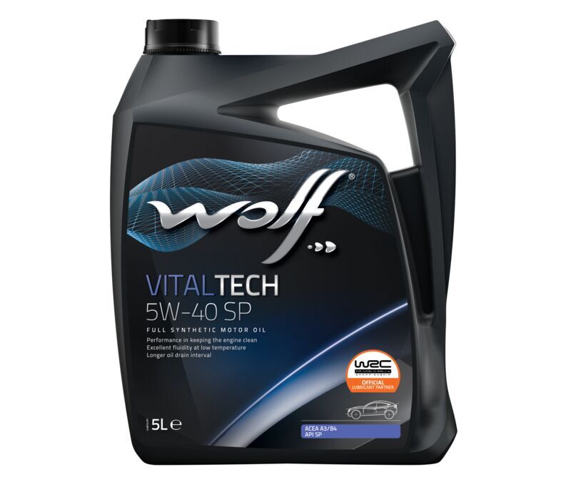 

Моторное масло WOLF VITALTECH 5W-40 SP 5L