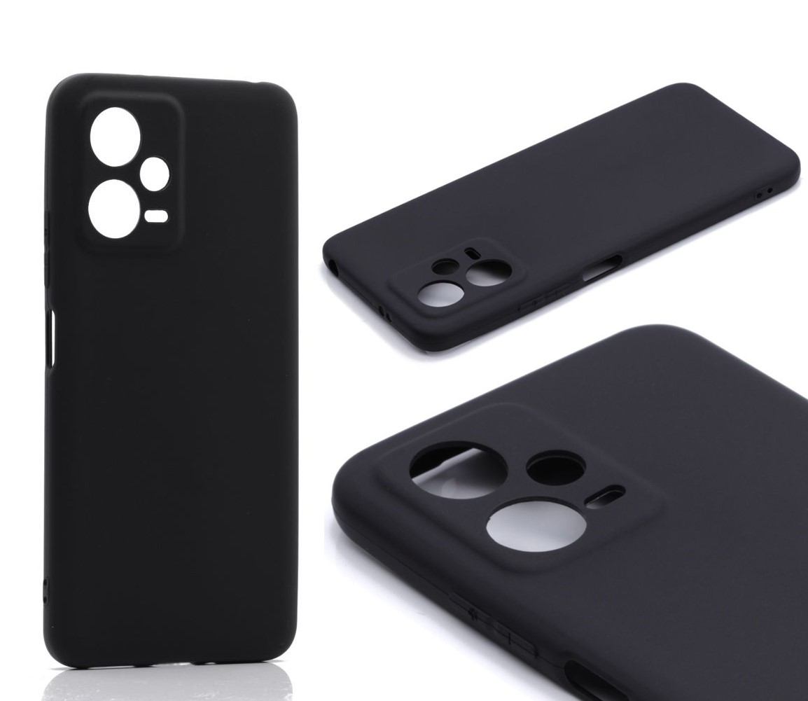 

Силиконовый чехол TPU Case матовый для Xiaomi Redmi Note 12 5G черный