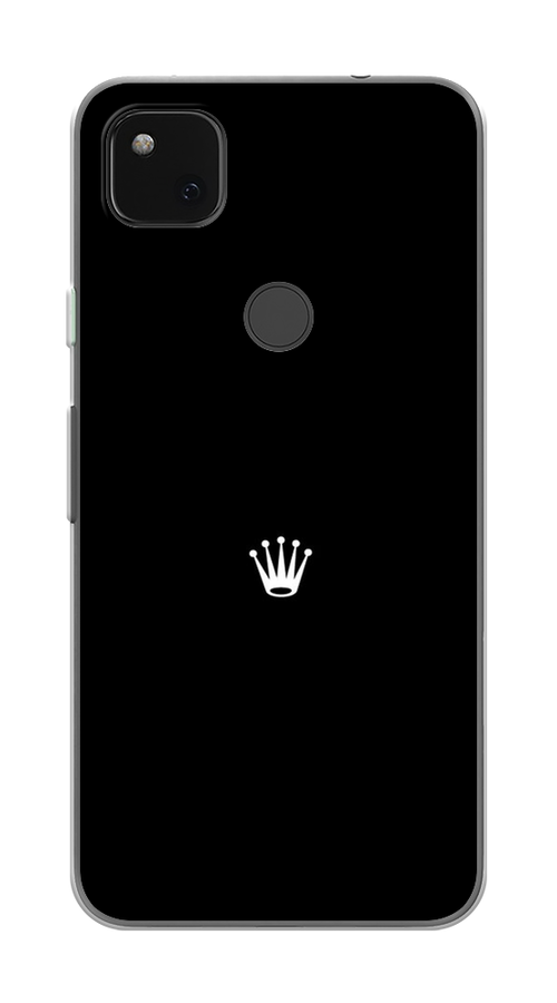 

Чехол Awog на Google Pixel 4A "Белая корона на черном фоне", Разноцветный, 270650-7