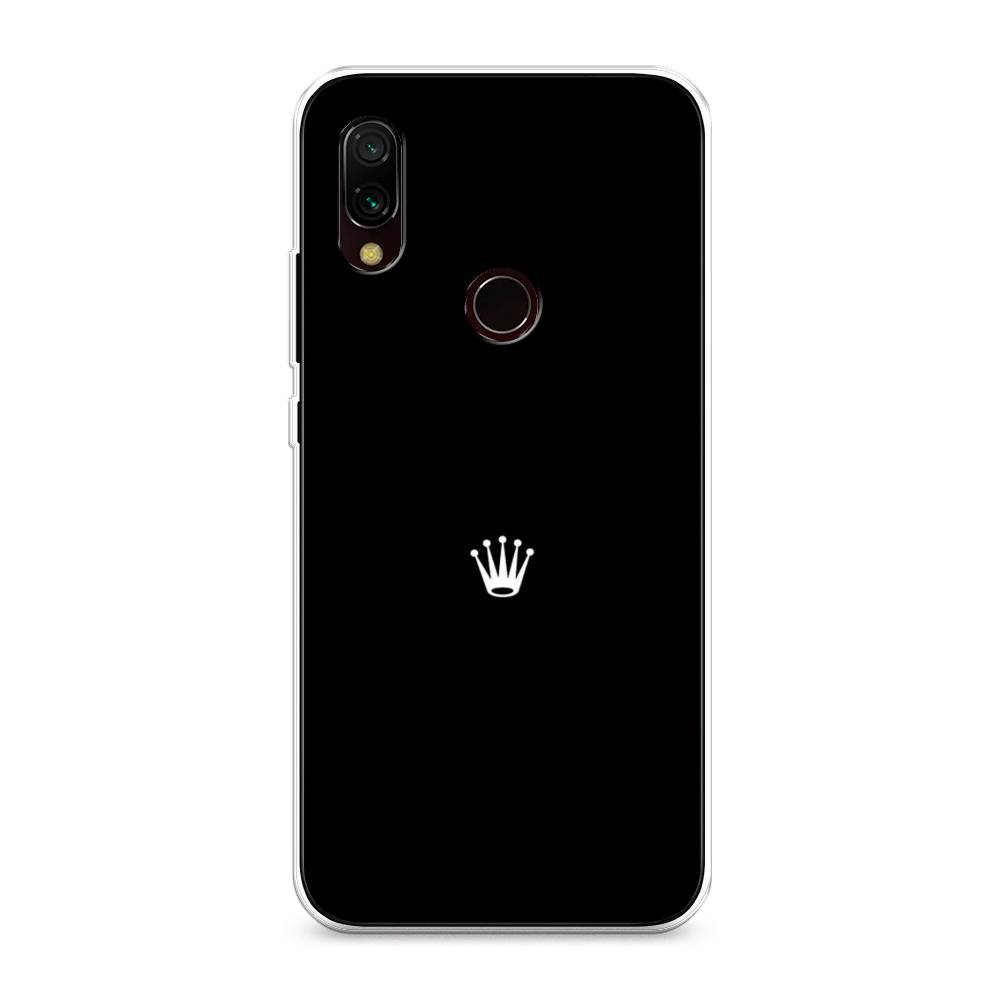 фото Чехол awog "белая корона на черном фоне" для xiaomi redmi 7