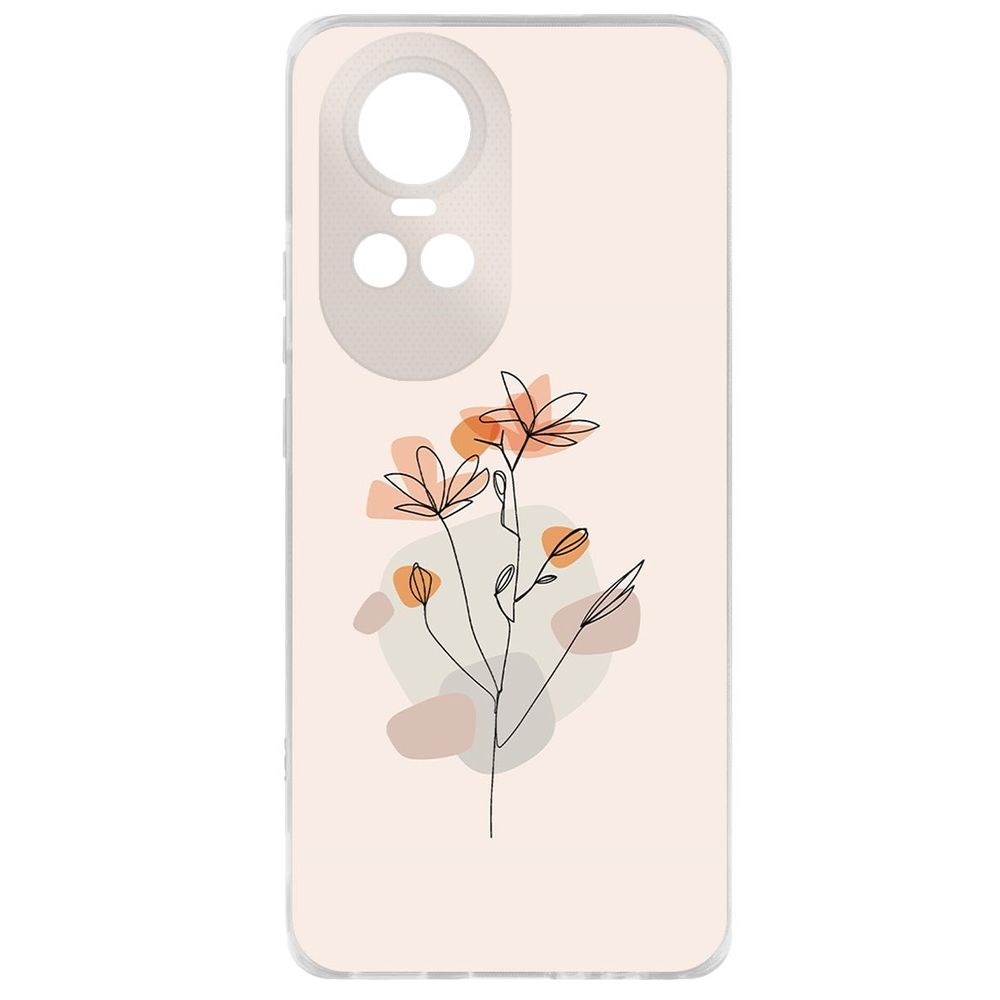 

Чехол-накладка Krutoff Clear Case Ромашки для Oppo Reno10 5G, Прозрачный