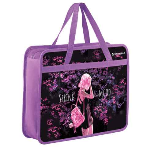 

Папка Brauberg А4 Spring mood 270869, Фиолетовый, 2708