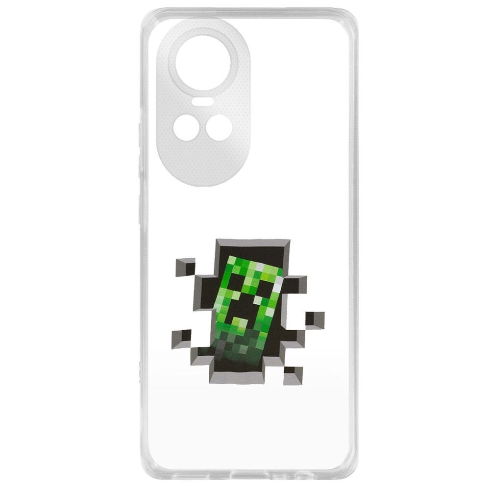 

Чехол-накладка Krutoff Clear Case Minecraft-Крипер для Oppo Reno10 5G, Прозрачный