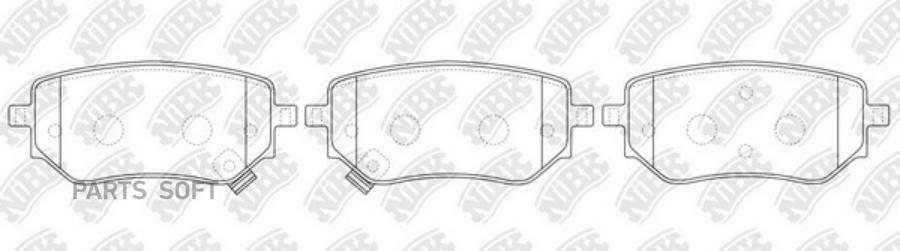 

Тормозные колодки NiBK pn0761