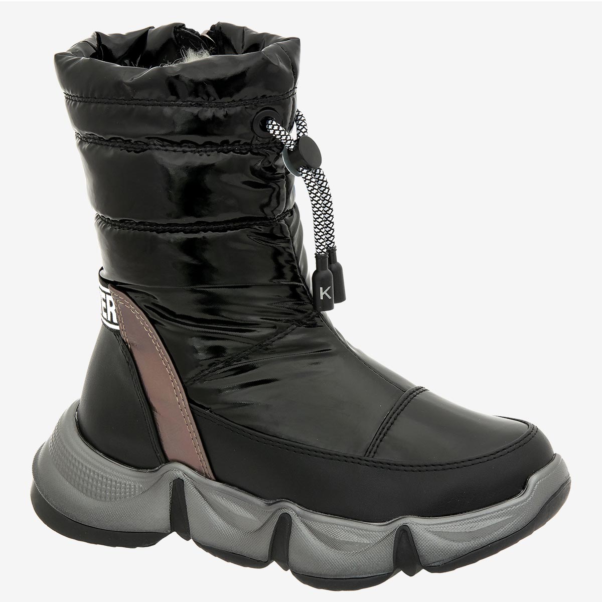 

Дутики детские Kapika 1345д-1 цв.черный р.33 RU, 1345д-1