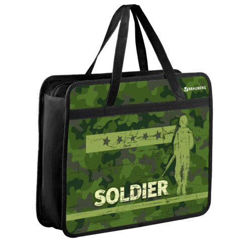 

Папка Brauberg А4 Soldier 270870, Черный, 2708