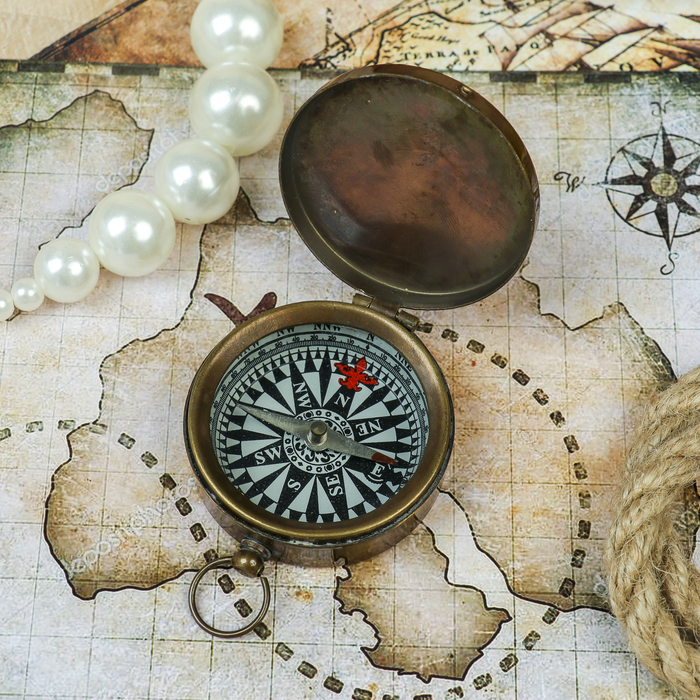 Компас латунь 